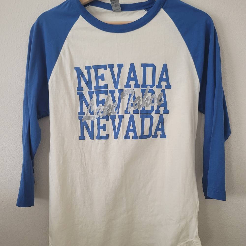 Lake Tahoe Nevada Raglan Shirt